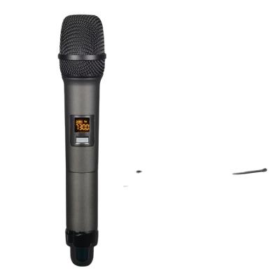 China Professional Wireless Microphone W-14 Long Range Wireless Microphone Handheld Dual Style Handheld Microphone For Karaoke for sale