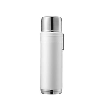 China PORTABLE Portable Luxury Business Commercial Stainless Steel Double Wall Vacuum Insulated Water Bottle with Metal Handle for sale