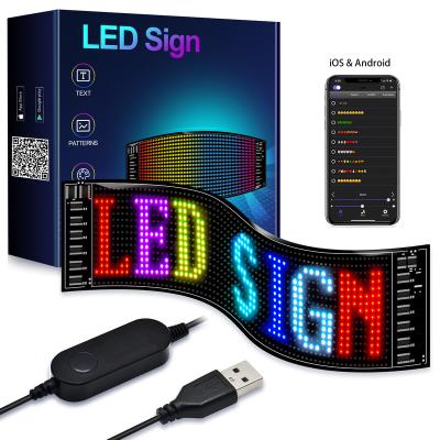 China Low Power Consumption Led Screen Electronic Full Color Wireless Flexible Car Connection Foldable Led Screen Arc RGB Soft Screen Connection for sale