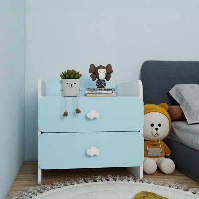 China Modern simple modern bedroom bedside table small bedside cabinet locker children's room cute small shelf for sale