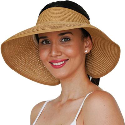 China Wholesale Comfy/Adjustable Sun Hat For Women Ladies Beach Hat Brim Summer Hats Women Beach Folding Head Wear for sale