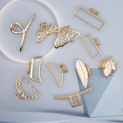 China Wholesale Fashion Design New Metal Hair Clips Claw Clip INS Hair Clips Policeman Pin Metal Hair Claw for Women and Girls for sale