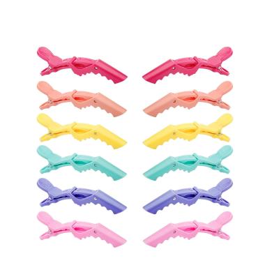 China Duck Beak Clip Barber Shop Crocodile Hairdressing Clip Single Parting Salon Hair Clip For Thick Hair for sale