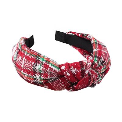 China European and American Style Fashion Party Festival Women Embellished Headbands Girls Christmas Knotted Headband for sale