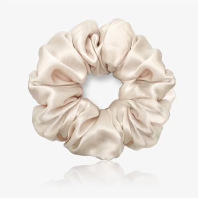 China Designer Hair Scrunchies Designer Hair Scrunchies Girls Women Real Hair Decoration Satin Hair Scrunchies Wholesale Oversized Hair Ties for sale