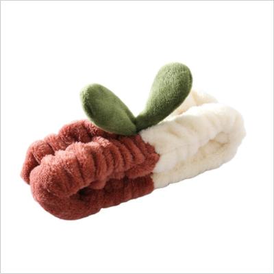 China Korea hair band fresh makeup wash band hair bundle grass small face plush and cute hair band color accessories for sale