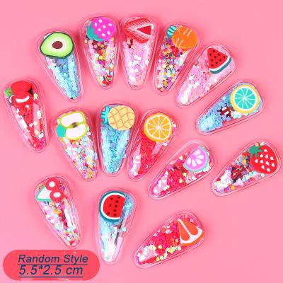 China Sweet Korean Design Sweet Korean Hot Selling Insti Colorful Fruit Baby Kid Hair Clip BB Hair Clip BB Hair Accessories for sale