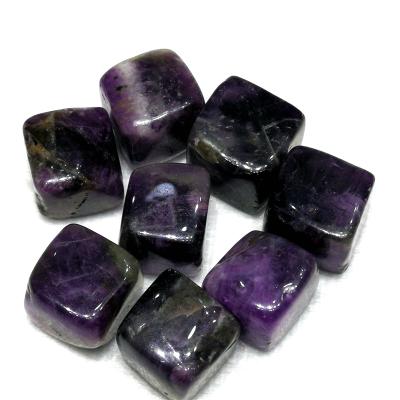 China China Wholesale Polished Deep Purple Natural Healing Stone Tumble Amethyst Crystal Cube For Home Decoration for sale