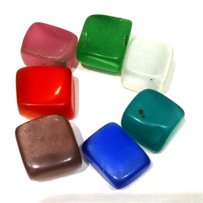 China China Wholesale Polished Natural Colorful Opal Stone Healing Tumbled Crystal Cube For Home Decoration for sale