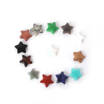 China Europe Mixed Lucky Gemstone CarvedGeometry Wholesale Natural Crystal Star Platonic Solids Pendant For Gifts Or Souvenirs for sale