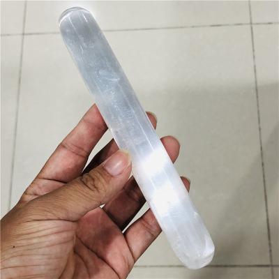 China Intimate Yoni Pleasure Vaginal Magic Wand China Crystal Massage Selenite Crystals Massage Wand for sale