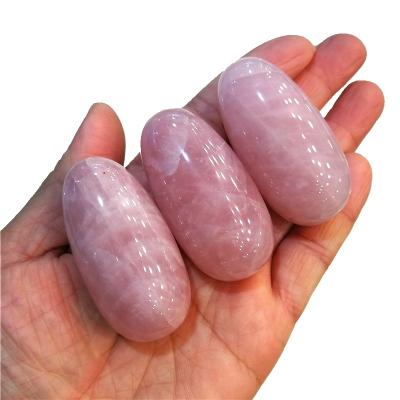 China China Wholesale Pink Crystal Opens Natural Palm Pink Crystal Stone Rose Quartz Massage Wand Beads for sale