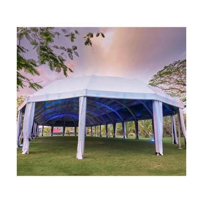 China Aluminum Clear Outdoor Muti-arch Large Span Water Proof View Party Tents For Sale for sale