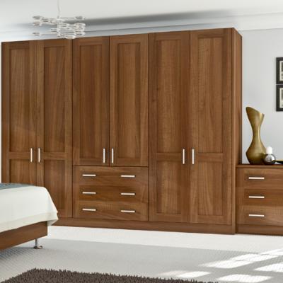 China (Size)Good Quality PVC HPL Height Adjustable Solid Wood Cabinets Customized Wardrobes For Apartment Villa Hotel for sale