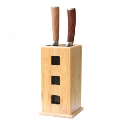 China Sustainable Universal Bamboo Knife Block,  Wood Knives Holder Storage Stand,  Knives Organizer for kitchen for sale