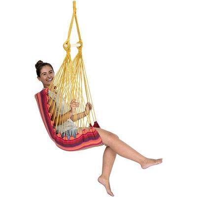 China Contemporary Hot Selling Outdoor Rainbow Garden Patio Garden Patio Canvas Hammock Swing Hanging Chair for sale