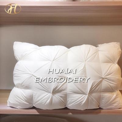 China Design 48*74cm Wholesale Anti-static Bread Down White Feather Pillow Three-Dimensional Neck Cotton Pillow For Adult Home Hotel for sale