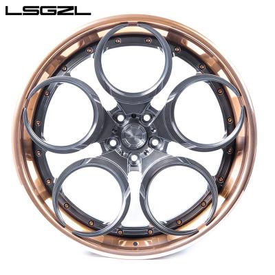 China Aluminum LSGZL forged wheels for McLaren 718 992 Corvette Range Rover X5X6X7 modified custom Lamborghini Aventador Huracan 8 Series M5 for sale