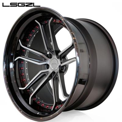 China Aluminum LSGZL forged wheels for 358 series m4M5, Ghibli Tesla GTR Range Rover 488GTB Aventador RS6 modified forged wheels for sale