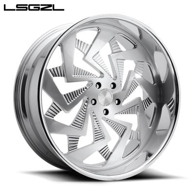 China LSGZL Custom Aluminum High Quality Natural Color Auto Aluminum Wheel for sale