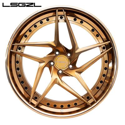 China LSGZL Aluminum Rims High Quality Forged Alloy Wheels 16 17 18 19 Inch Two Piece For Benz C250 C180 C63 for sale