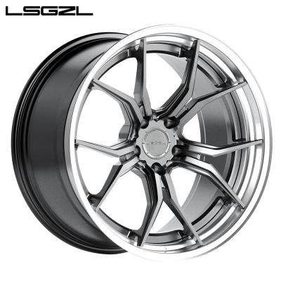 China Polished/brushed high LSGZL ALLOY 17-23inch monoblock forged rim JWL/VIA/TUV/TS16949, aluminum alloy material T6061 for sale