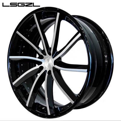 China LSGZL Hot Sale Aluminum Light Weight 18 Aluminum Wheels Rim For Mercedes Benz E200 E250 19 Inch 5x112 Black And Gold for sale