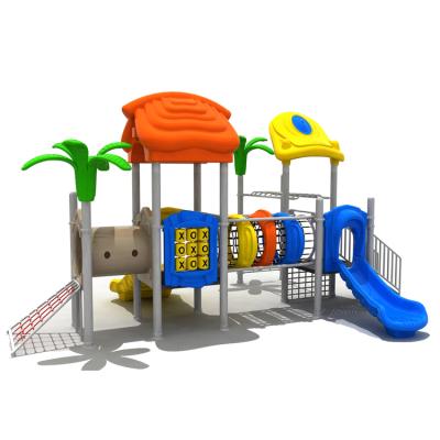 China 2019 eco-friendly and non-toxic kids plastic play and slide outdoor playground for sale