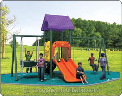 China Park/kindergarten/school/supermaket metal swing sets outdoor playground equipment for kids for sale