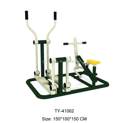 China Park Playground Galvanized Steel Pipe Outdoor Fitness Equipment , Steel Outdoor Park Fitness Equipment for sale