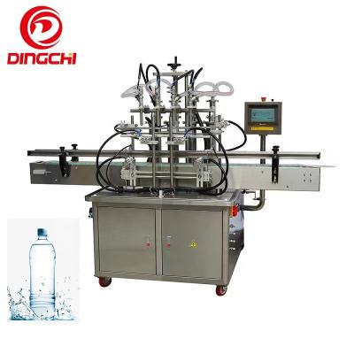 China Automatic Food Liquid Quantitative Filler Round Bottle Beverage Water Soda Juice Filling Machine for sale