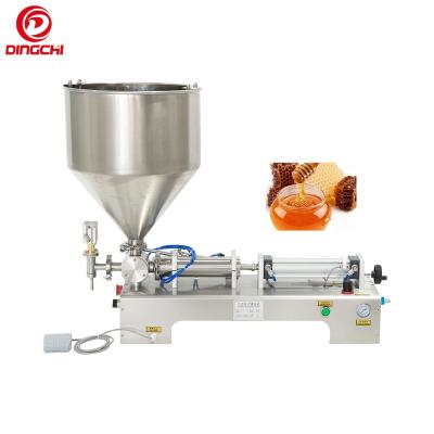 China Semi Automatic Food Tomato Sauce Filling Machine Filler For Water Cream Honey Beverage Liquid for sale