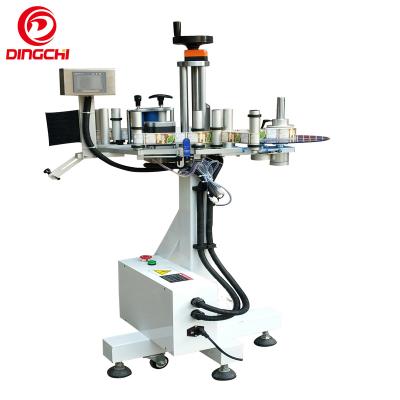 China Automatic Food Assembly Line Side Labeling Machine Head Label Applicator For Laundry Detergent for sale