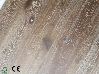 China Oak Engineered Flooring, Brushed,chemical treated for sale