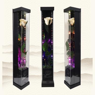 China Agriculture Music New Year 2022 High Technology Rose Flower Beauty Luxury Box Delicate Premium Gift Set for sale