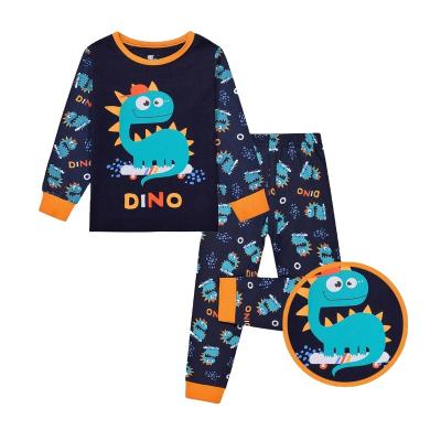 China Breathable Boys Pajamas Boys Pajamas Cartoon Designs Kids Pajamas Long Sleeves and Pants. for sale