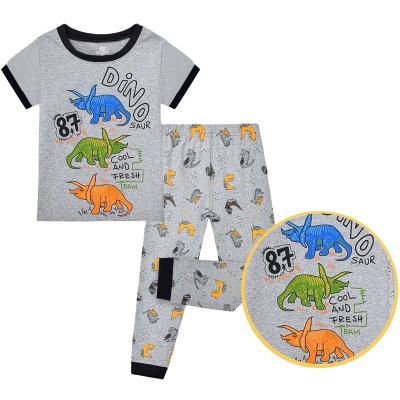 China CALUBY factory wholesale children's spring and autumn material children's pajamas set of 3-8Y breathable short-sleeved cotton pajamas pants for sale