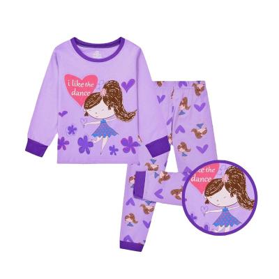 China Wholesale 3-8Y Children's Factory CALUBY Pure Cotton Material Children's Girls Pajamas Clothes Cute Children's Breathable Pajamas for sale