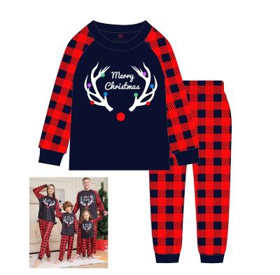 China Wholesale Christmas Children's Pajamas Children's Pajamas Girls and Boys Styles Breathable Pure Cotton Material 3-8y for sale