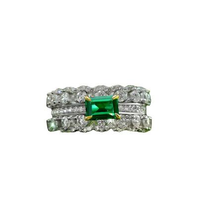 China TRENDY High Cost-Effective Jewelry Sterling Silver Vintage Ring High End Silver Gemstone Rings for sale