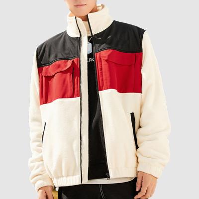 China QUICK DRY Professional Sherpa Fleece Bomber Jacket Men's Varsity Jackets And Coats for sale