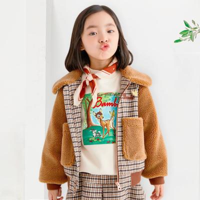 China Anti-wrinkle Children Fashion Baby Toddler Girl Korean Style Autumn Winter Dress Duble Jacket or Coat for Girls for sale