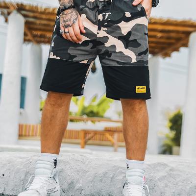 China Anti-wrinkle OEM Summer Camouflage Shorts Loose Casual Big-Waist Denim Booty Shorts For Men for sale