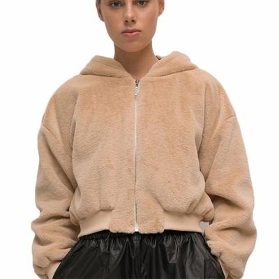 China QUICK DRY OEM Customized Girls Rabbit Fleece Soft Warm Women's Jackets for sale