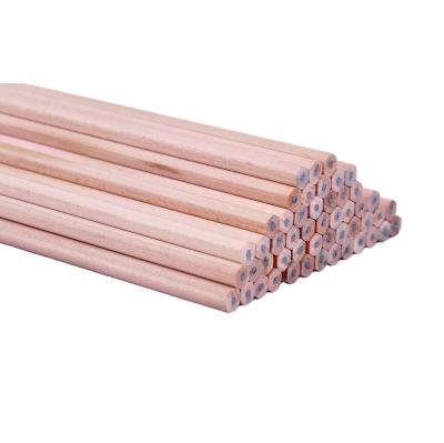 China office & Wholesale School Pencil Finish Semi 7 Inch Poplar Wood Round HB Natural Pencil For School Students for sale