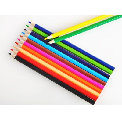 China Poplar Wood 7inches 12 Color Customized Logo Wooden Pencil For Office And School for sale