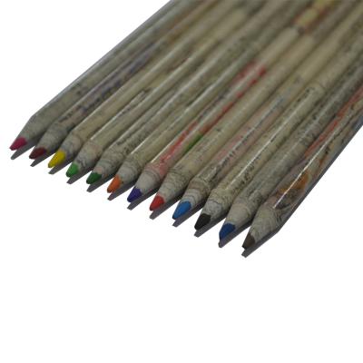 China Recycle Colored Pencil Journal Recycled Chinese Pencil Journal 12 Domed End for sale