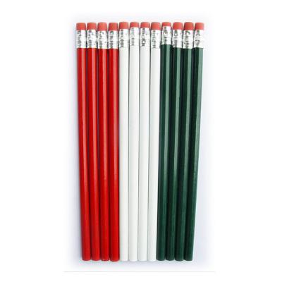 China office & Wholesale Customized Logo 7inches School Pencil Recycled Journal HB Round Pencil With Eraser For Office And School for sale