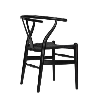 China European CH-24 Y Design Classic Black Back Dining Chairs for sale