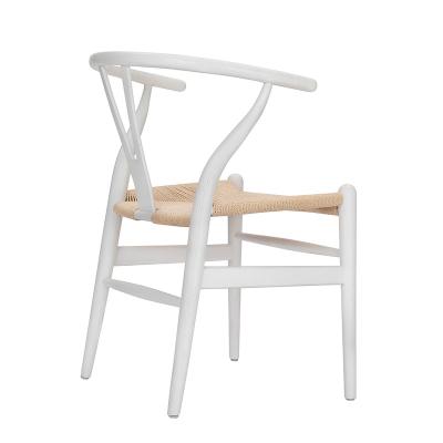 China China Manufacturer Beech Wood Modern White Color Y Back Dining Chair for sale